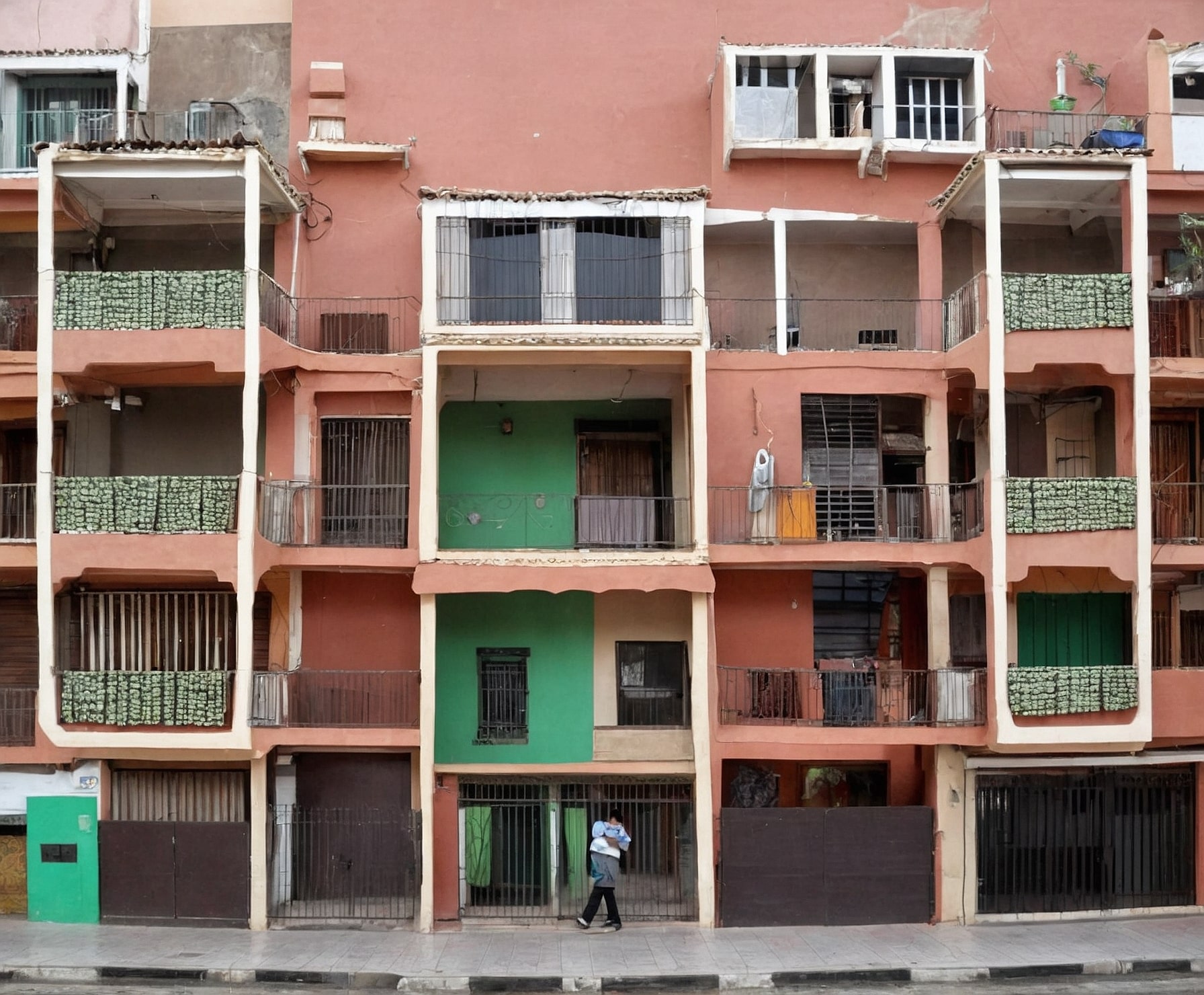 Vista aérea de una comunidad residencial optimizada